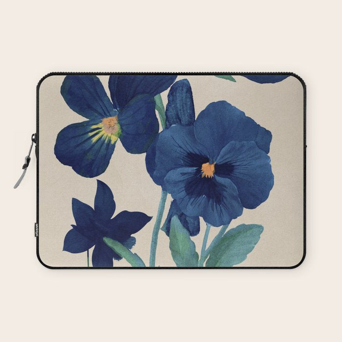 Blue Flowers Laptop Sleeve Gallery Image 1