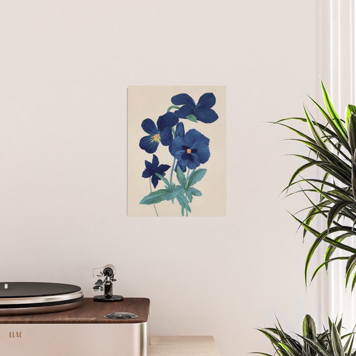 Blue Flowers Poster Gallery Image 2