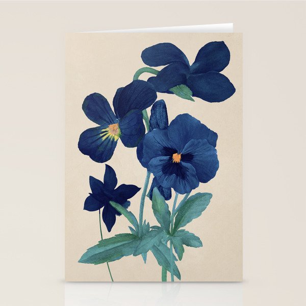 Blue Flowers Stationery Card Gallery Image 2