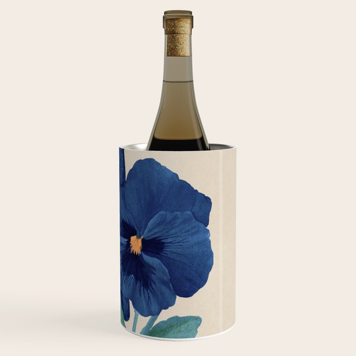 Blue Flowers Wine Chiller Gallery Image 3