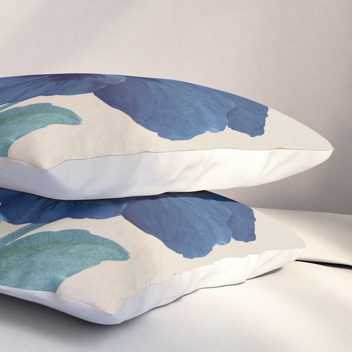 Blue Flowers Pillow Sham Gallery Image 3