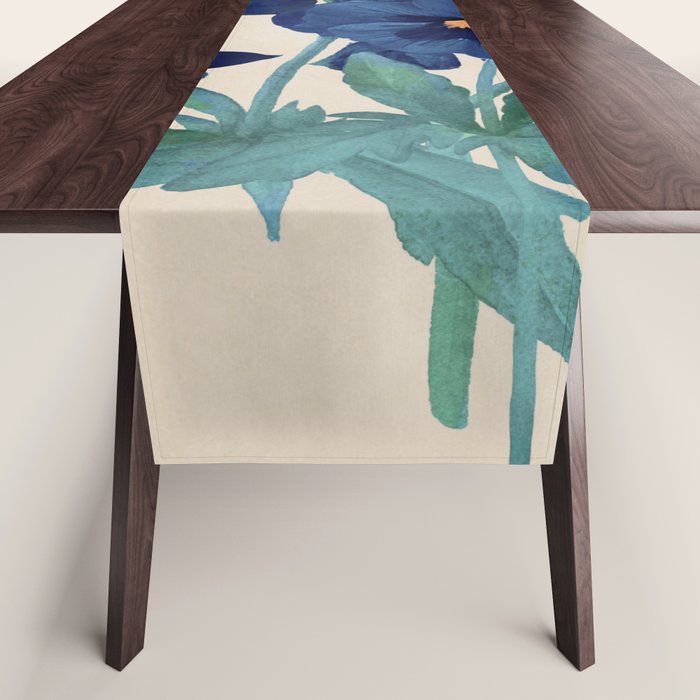 Blue Flowers Table Runner Gallery Image 1