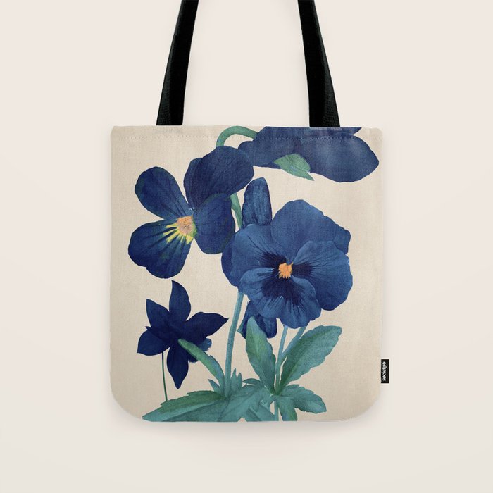 Blue Flowers Tote Bag Gallery Image 1
