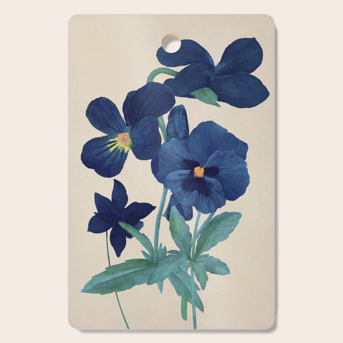 Blue Flowers Cutting Board Gallery Image 1