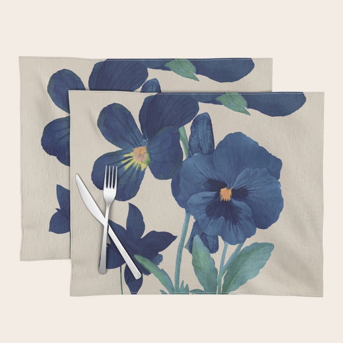 Blue Flowers Placemat Gallery Image 1