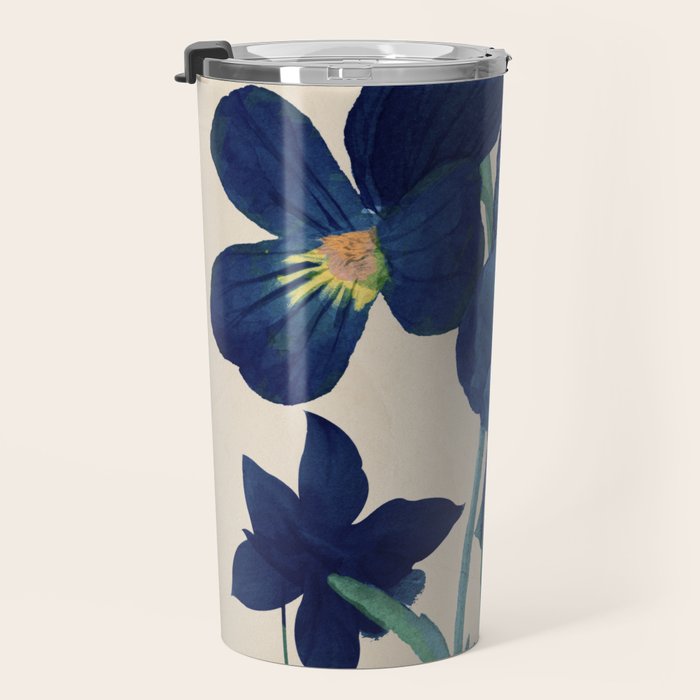 Blue Flowers Travel Mug Gallery Image 3