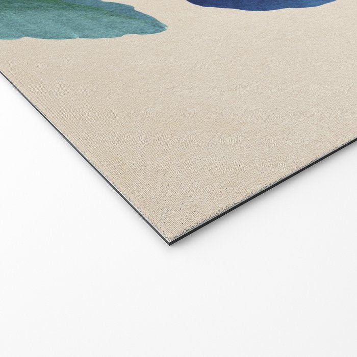 Blue Flowers Welcome Mat Gallery Image 2