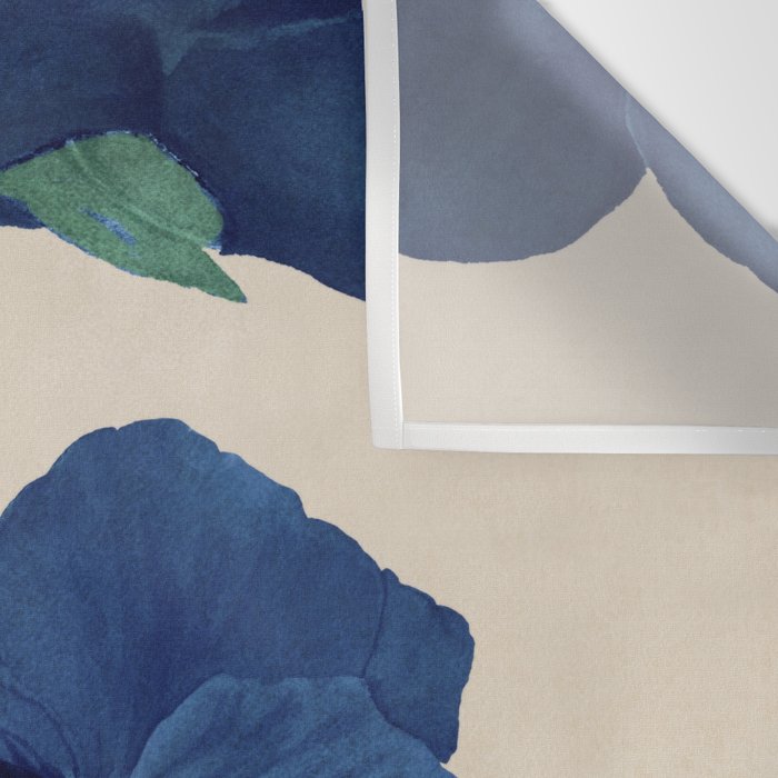 Blue Flowers Wall Tapestry Gallery Image 3