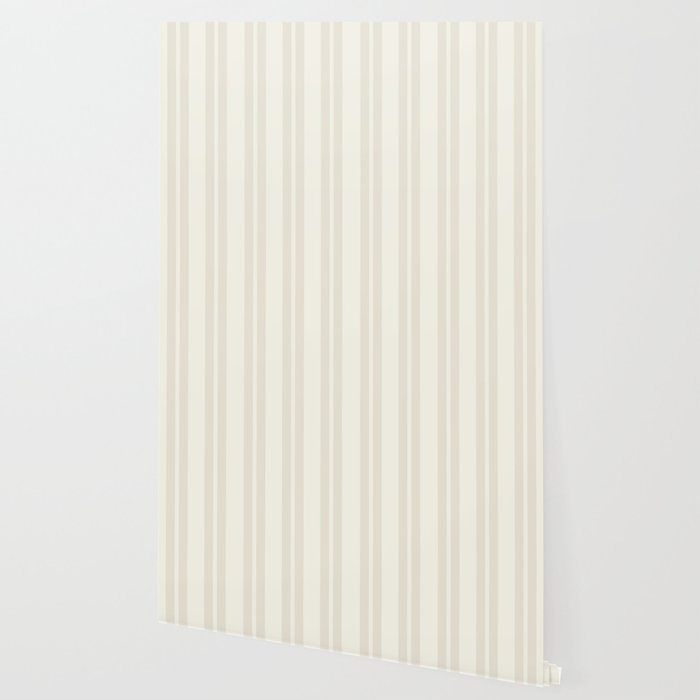 Pale Neutral Classic Double Stripe Pattern  Wallpaper Gallery Image 2
