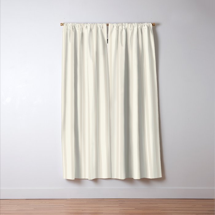 Pale Neutral Classic Double Stripe Pattern  Window Curtain Gallery Image 3