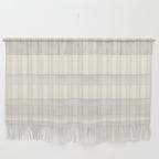 Pale Neutral Classic Double Stripe Pattern  Wall Hanging Gallery Image 1