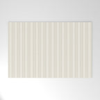 Pale Neutral Classic Double Stripe Pattern  Welcome Mat Gallery Image 1