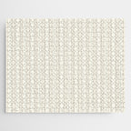 Pale Neutral Classic Double Stripe Pattern  Jigsaw Puzzle Gallery Image 1