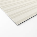Pale Neutral Classic Double Stripe Pattern  Welcome Mat Gallery Image 2
