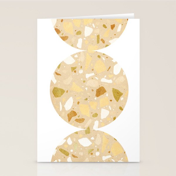 Terrazzo circle shapes Stationery Card Gallery Image 2