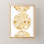 Terrazzo circle shapes Mini Art Print Gallery Image 1