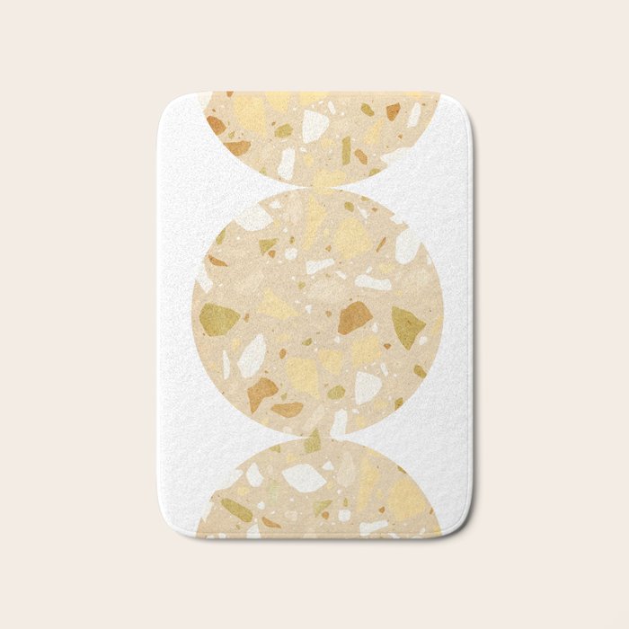 Terrazzo circle shapes Bath Mat Gallery Image 1