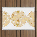 Terrazzo circle shapes Outdoor Rug Gallery Image 1