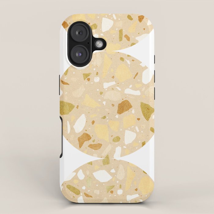 Terrazzo circle shapes iPhone Case Gallery Image 1