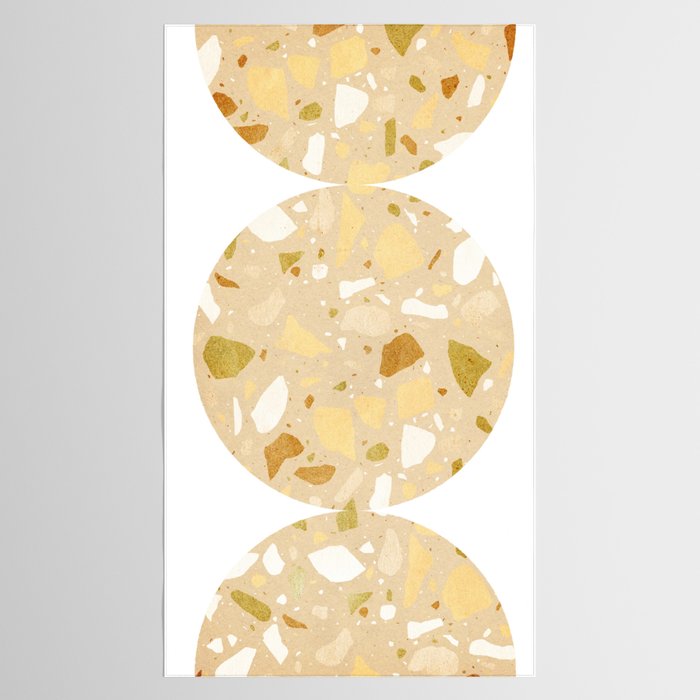 Terrazzo circle shapes Tablecloth Gallery Image 2