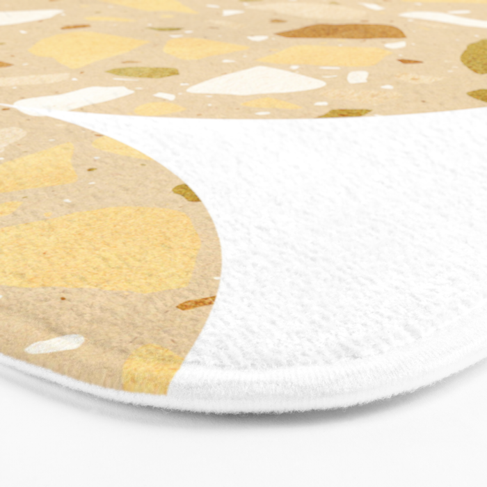 Terrazzo circle shapes Bath Mat Gallery Image 3
