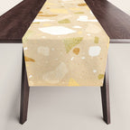 Terrazzo circle shapes Table Runner Gallery Image 1