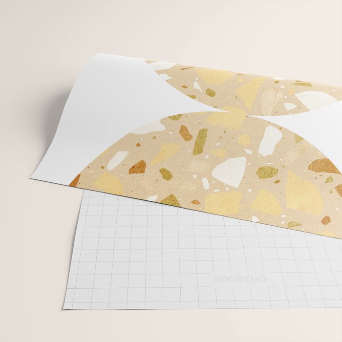 Terrazzo circle shapes Wrapping Paper Gallery Image 2