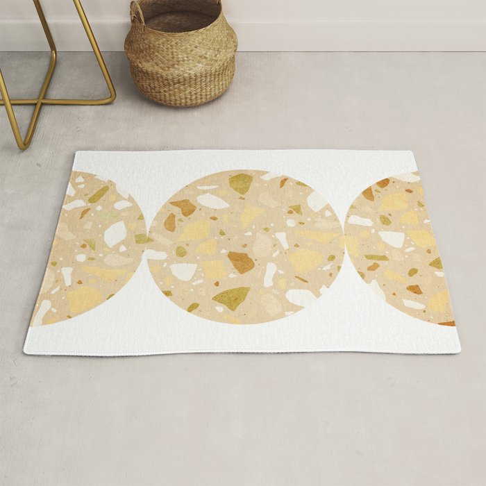 Terrazzo circle shapes Rug Gallery Image 1