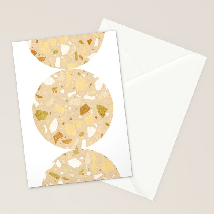Terrazzo circle shapes Stationery Card Gallery Image 2