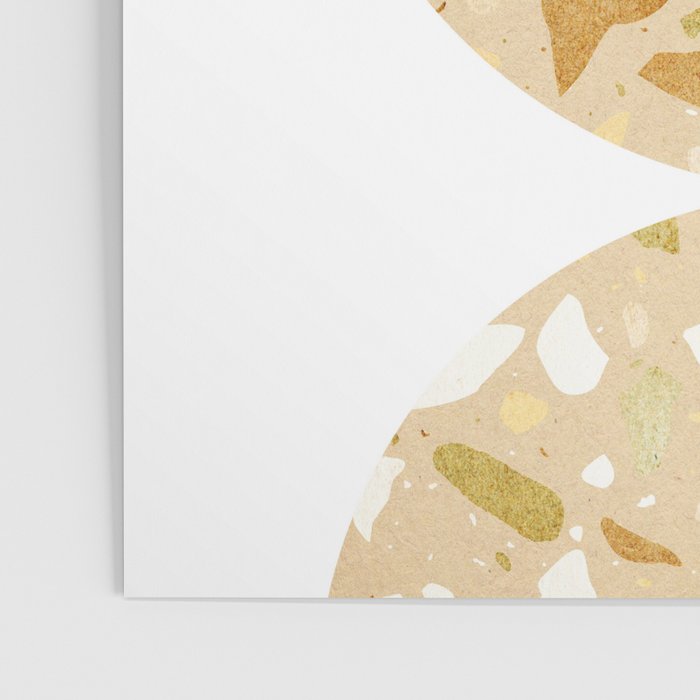 Terrazzo circle shapes Poster Gallery Image 3
