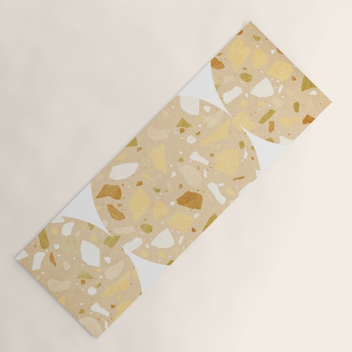 Terrazzo circle shapes Yoga Mat Gallery Image 1