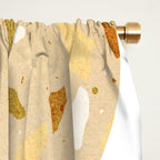 Terrazzo circle shapes Window Curtain Gallery Image 2