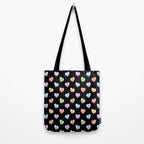 Colorful love heart candy pattern Tote Bag Gallery Image 2
