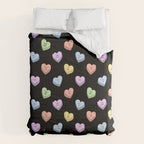 Colorful love heart candy pattern Comforter Gallery Image 6