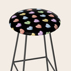 Colorful love heart candy pattern Stool Gallery Image 2