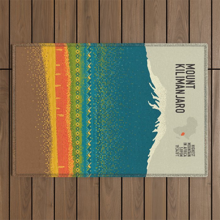 Mount Kilimanjaro Outdoor Rug Gallery Image 1