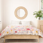 Little treasures, fun hand drawn pattern Duvet Cover Gallery Image 3