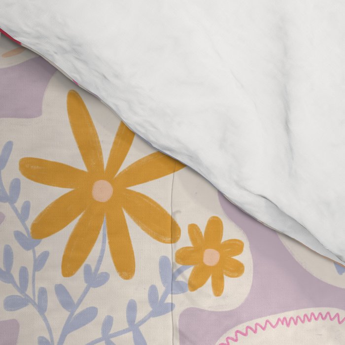 Little treasures, fun hand drawn pattern Comforter Gallery Image 4