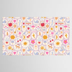 Little treasures, fun hand drawn pattern Tablecloth Gallery Image 2