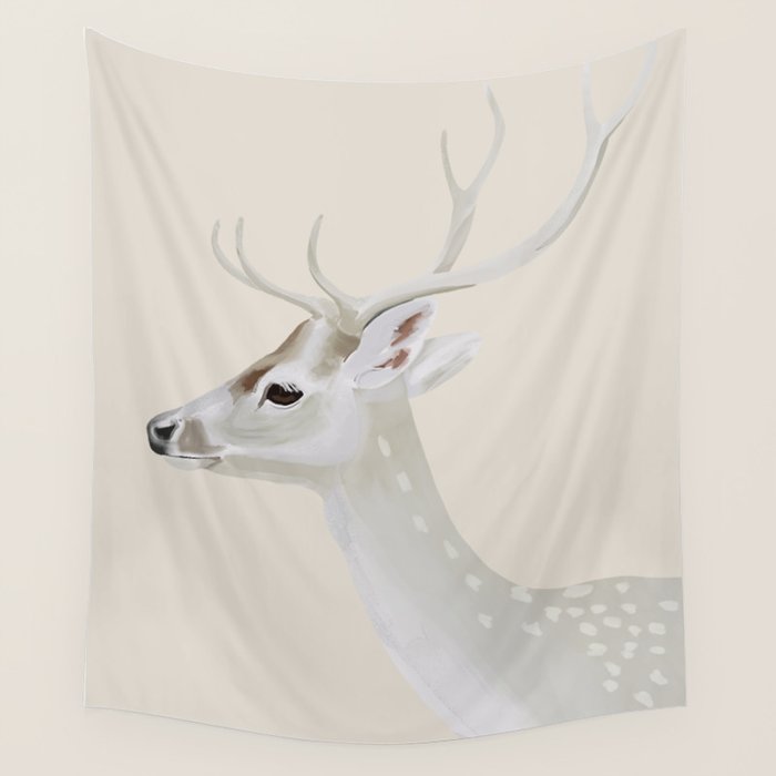 White Stag II Wall Tapestry Gallery Image 4