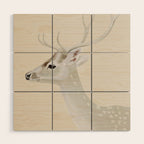 White Stag II Wood Wall Art Gallery Image 1