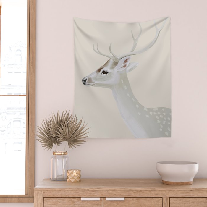 White Stag II Wall Tapestry Gallery Image 2