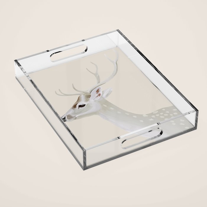 White Stag II Acrylic Tray Gallery Image 1