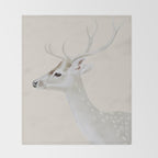 White Stag II Throw Blanket Gallery Image 2