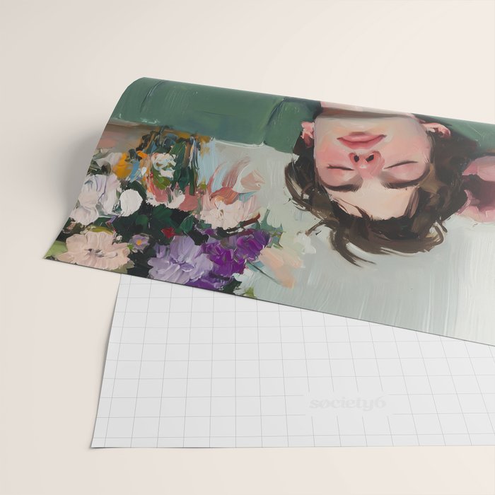 Dreaming in Floral Silence Wrapping Paper Gallery Image 2