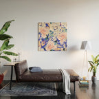 Modern Vibrant Flowery Garden B Wood Wall Art Gallery Image 2