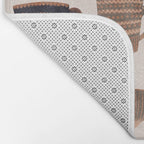 Watercolor Tea Cups Bath Mat Gallery Image 2