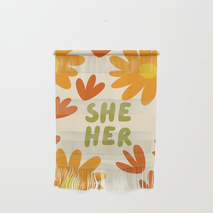 She/Her Pronouns Wall Hanging Gallery Image 1