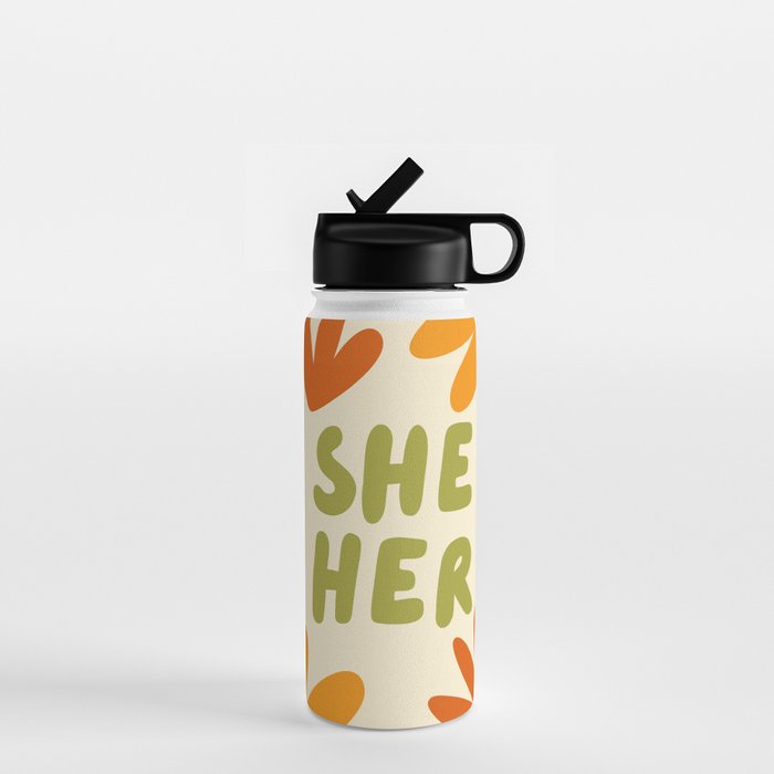 She/Her Pronouns Water Bottle Gallery Image 1