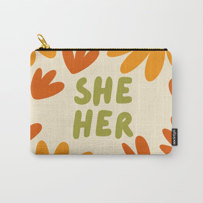 She/Her Pronouns Carry All Pouch Gallery Image 1
